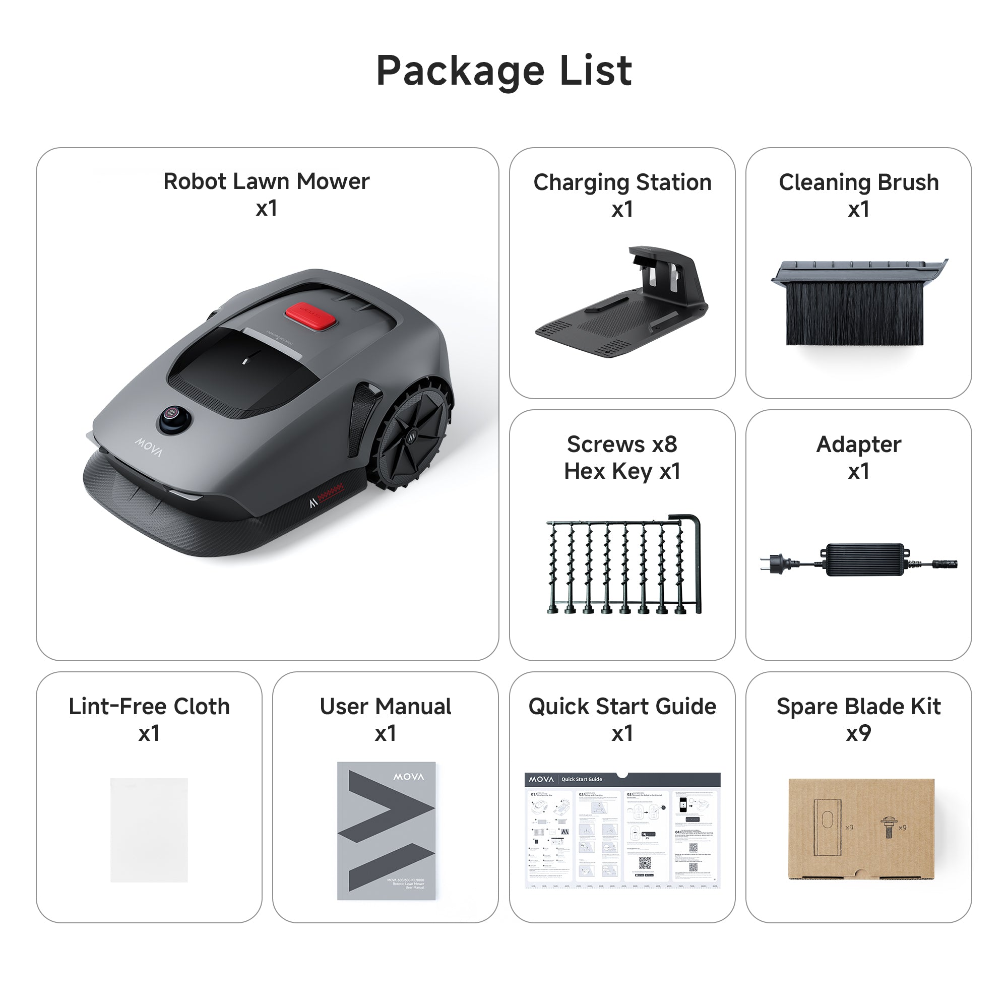 Bundle Garage with MOVA 600 Robot Lawn Mower