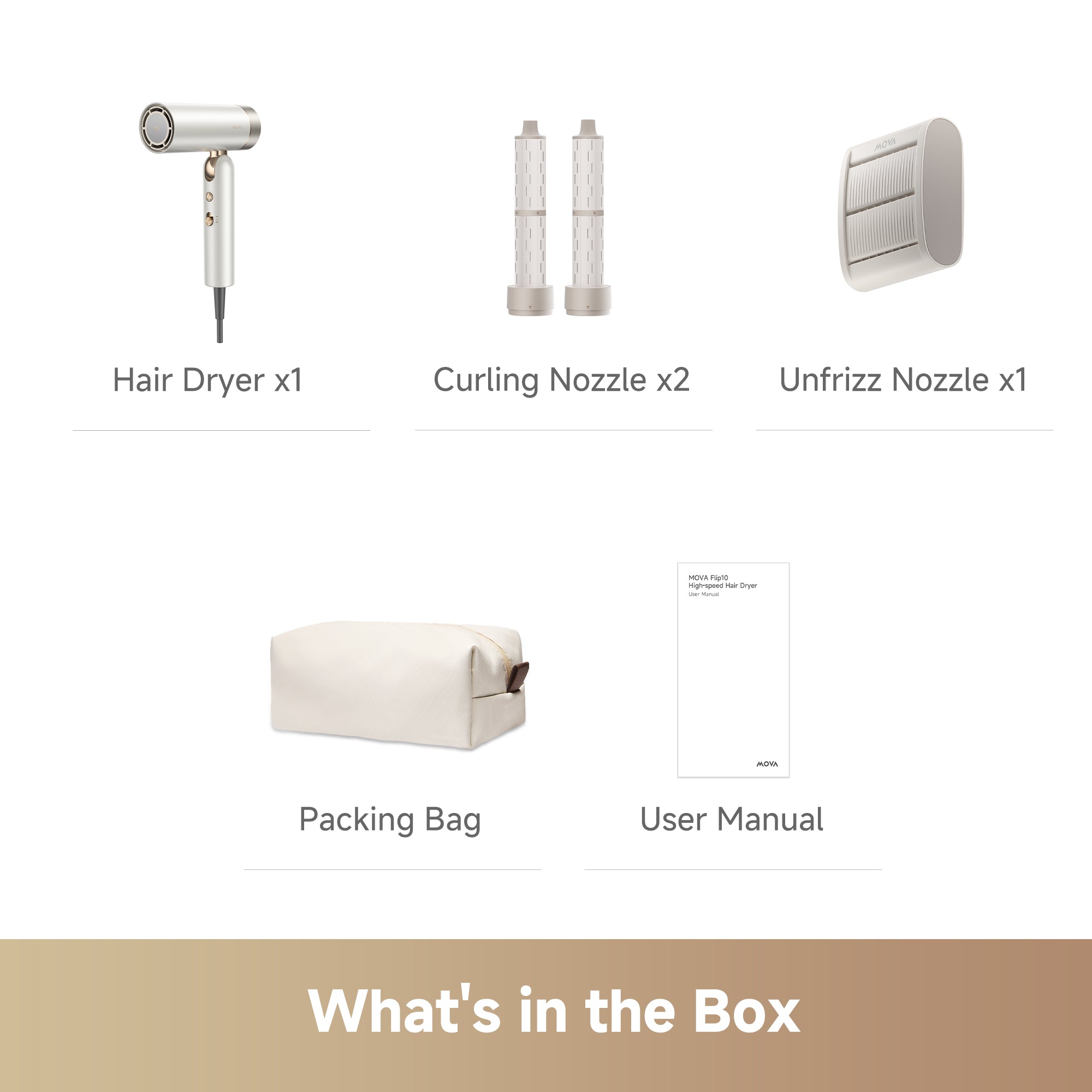 Bundle with MOVA Flip 10 Hairdryer