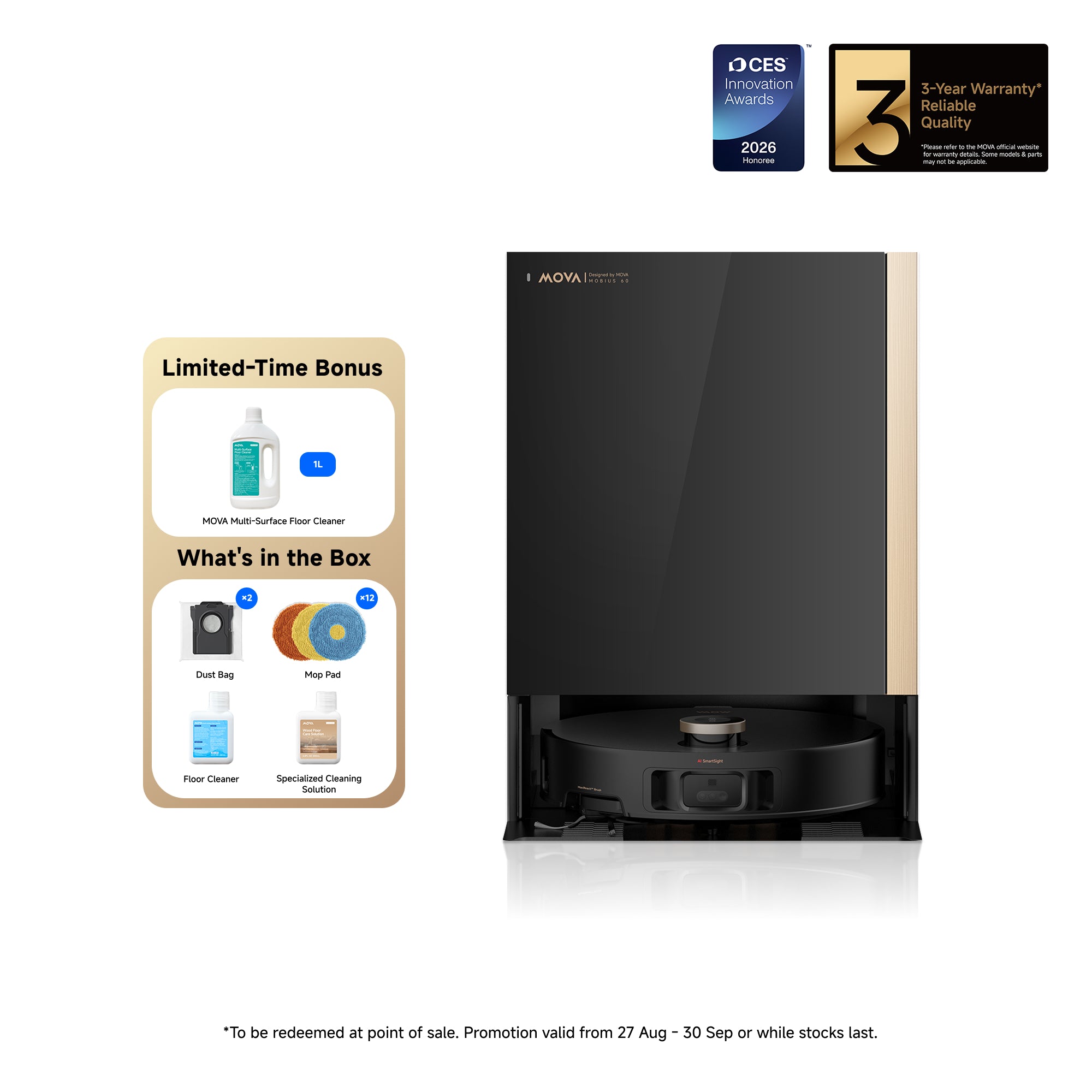 MOVA MOBIUS 60 Robot Vacuum