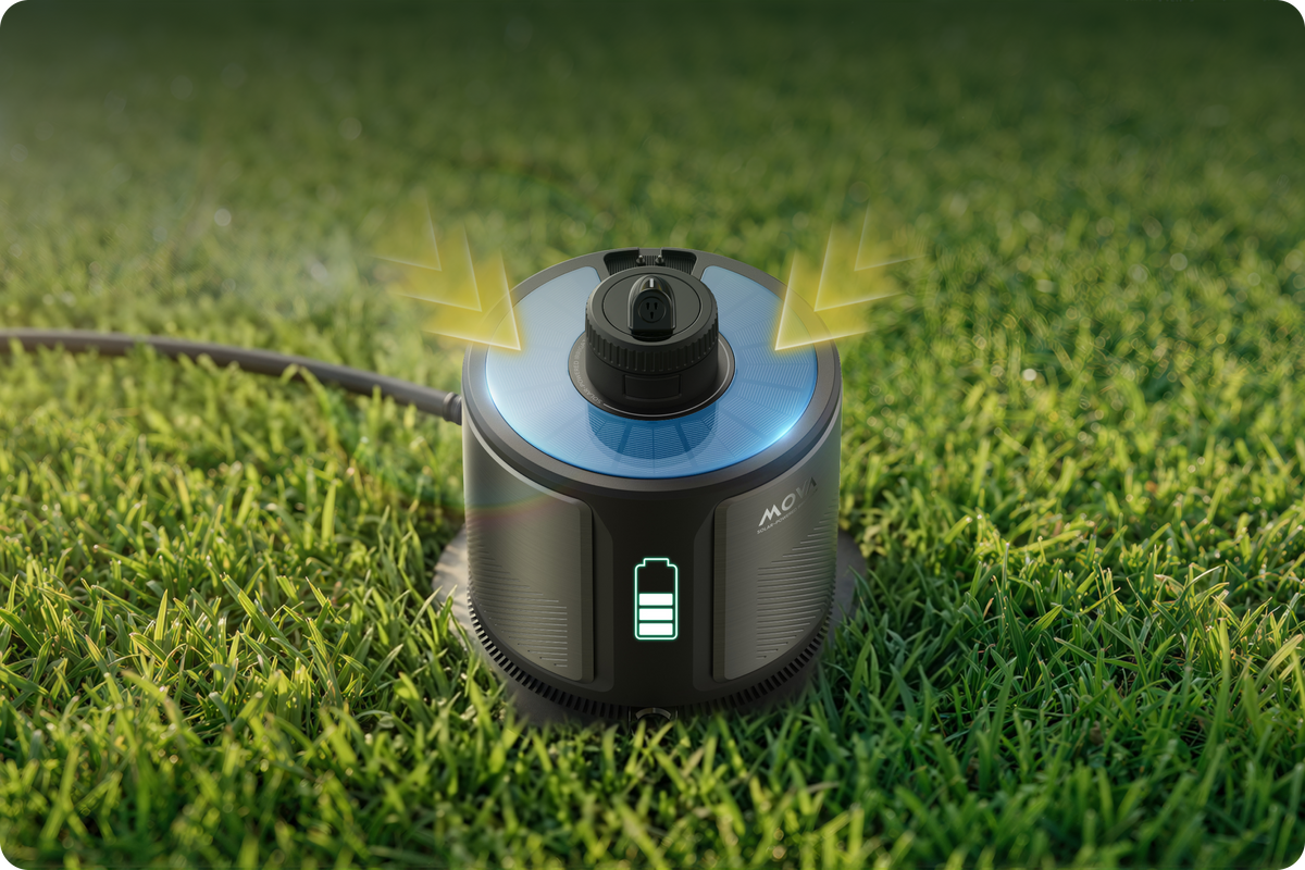 Cordless, Solar-Powered Operation