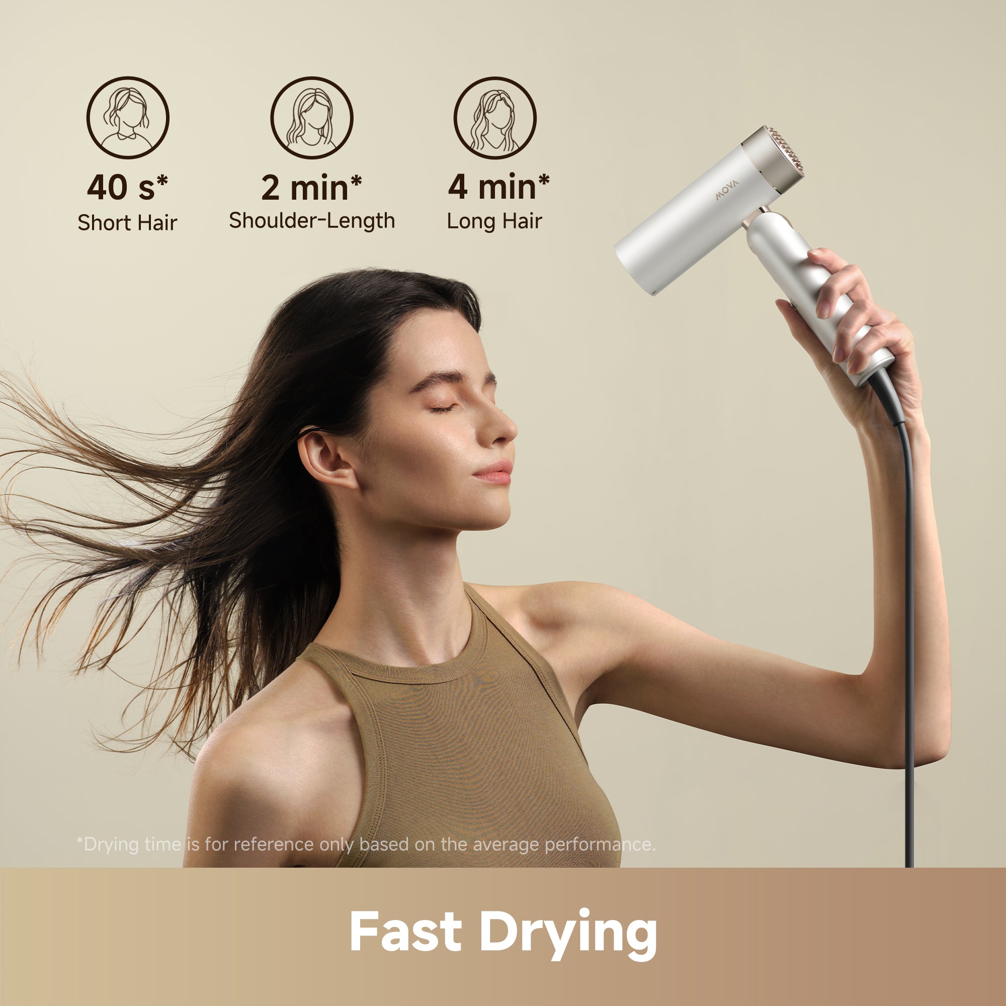MOVA Flip 10 Hairdryer | Style. Fold. Go. For any hair type
