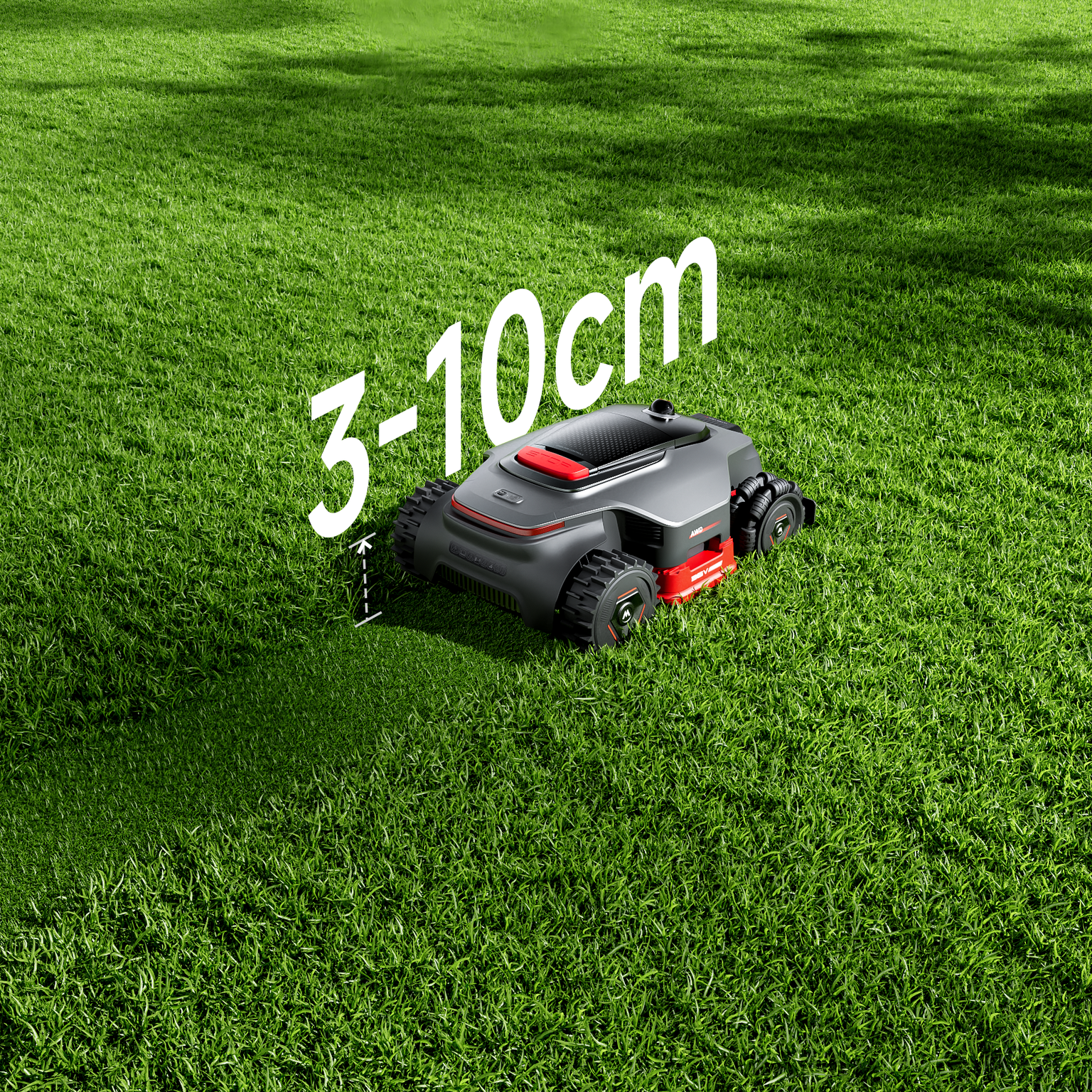Tap to Trim: 3–10cm Cutting Height