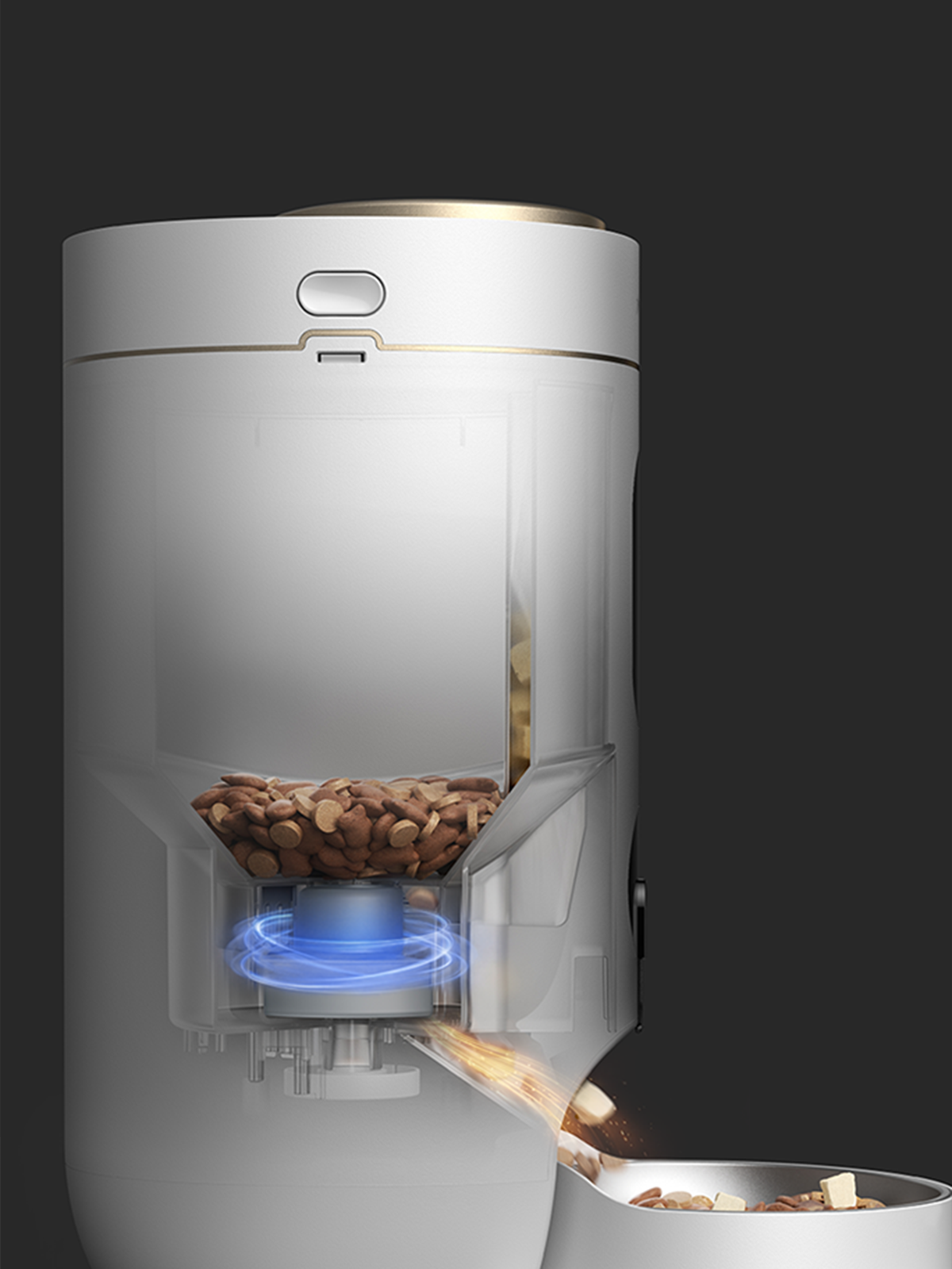 Feeds up to 12mm* Kibble