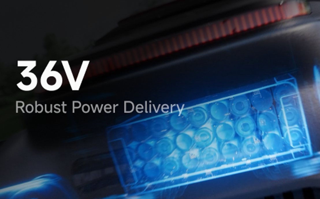 36V Battery, Robust Power Output