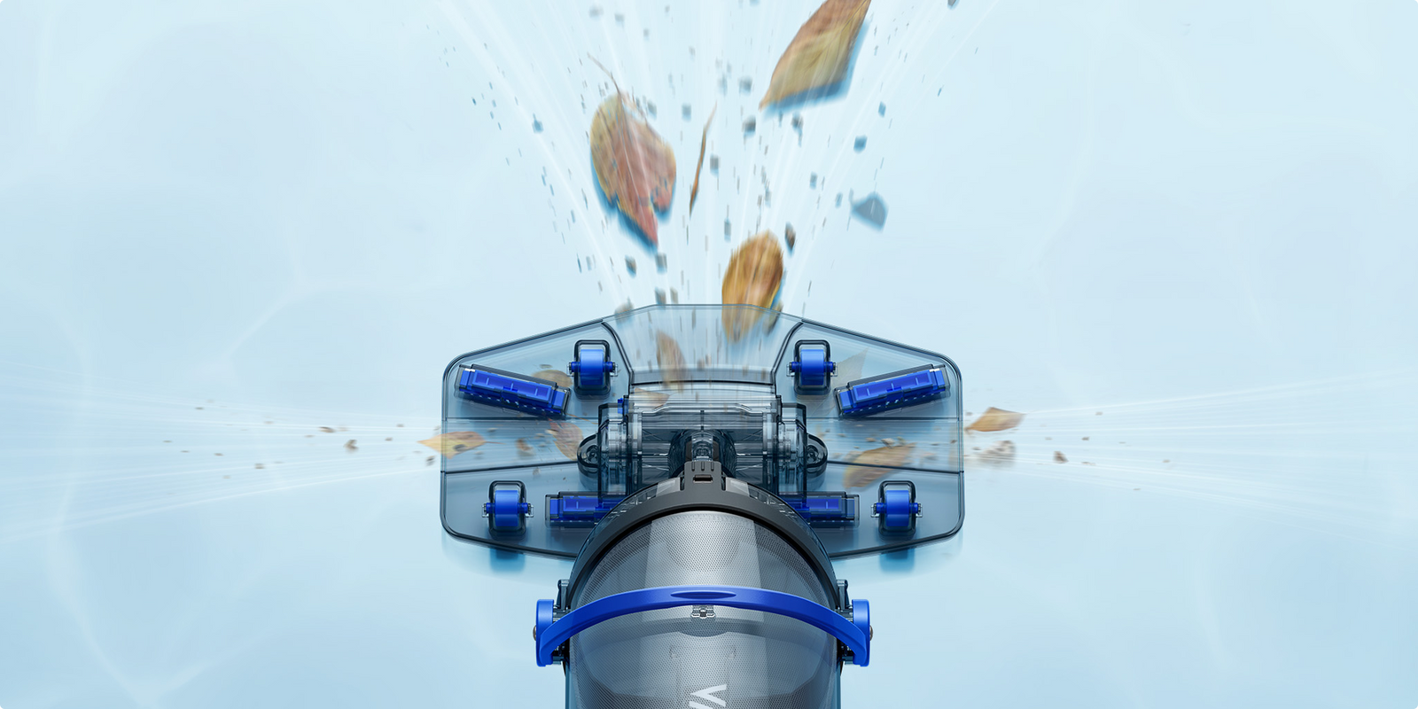 Transparent Suction Head for Targeted, Spotless Cleaning