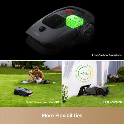 Bundle Garage with MOVA 1000 Robot Lawn Mower