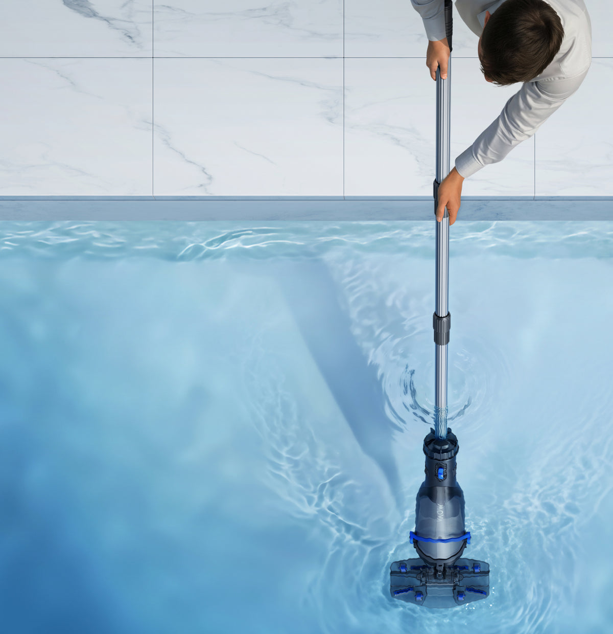 3m Telescopic Handle for Easy Reach
