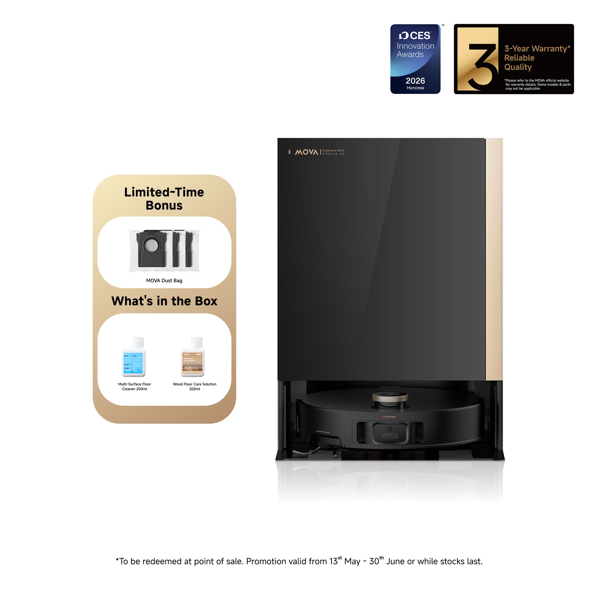 MOVA MOBIUS 60 Robot Vacuum - Best price ever