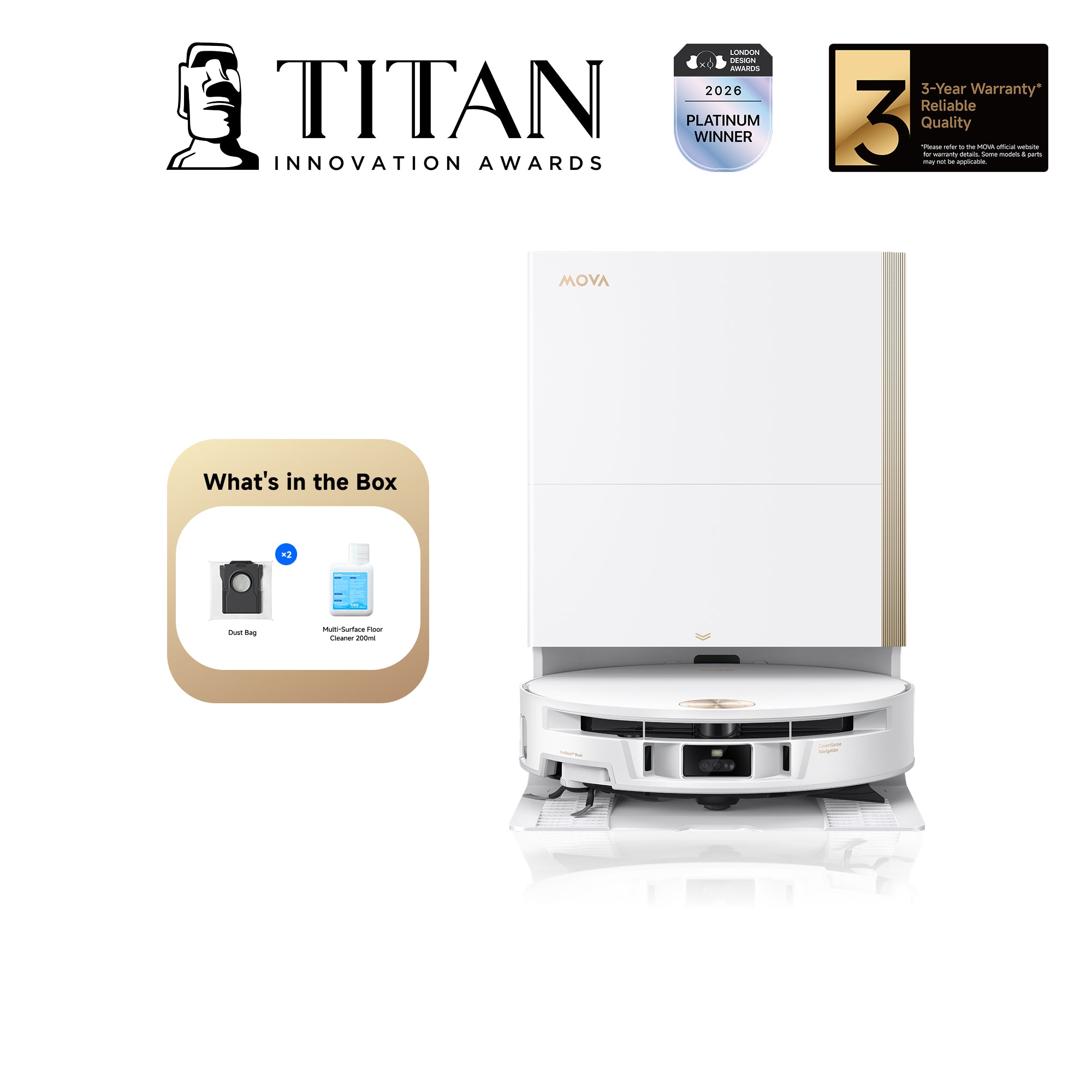 MOVA S70 Series Robot Vacuum - S70 Ultra Roller