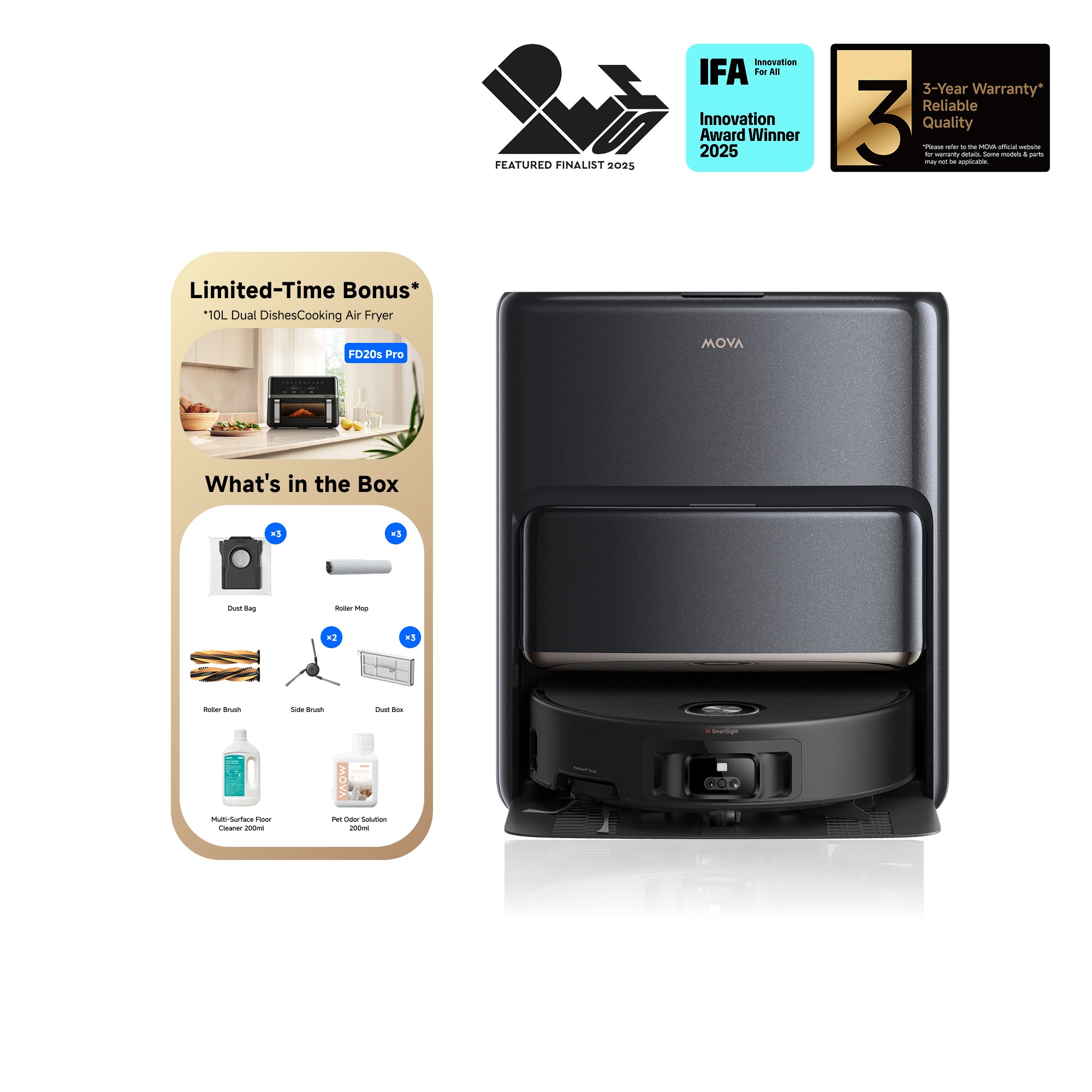 MOVA Z60 Ultra Roller Complete Robot Vacuum