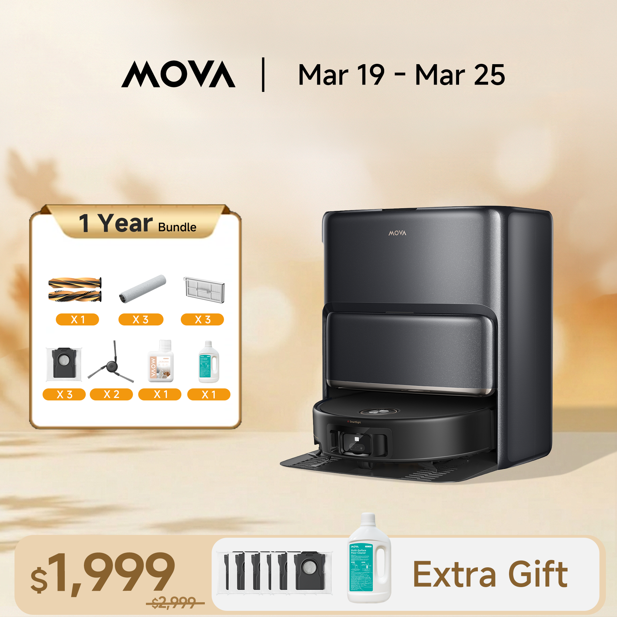 MOVA Z60 Ultra Roller Complete Robot Vacuum - March Exclusive – Lowest Price Ever